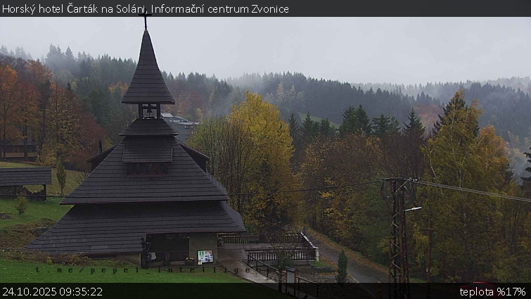 Horský hotel Čarták na Soláni - Informační centrum Zvonice - 24.10.2025 v 09:35 Horský hotel Čarták na Soláni - Informační centrum Zvonice - 24.10.2025 v 09:35