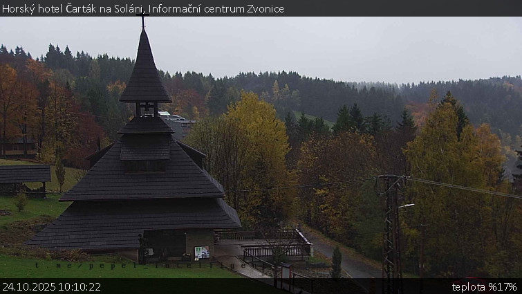 Horský hotel Čarták na Soláni - Informační centrum Zvonice - 24.10.2025 v 10:10 Horský hotel Čarták na Soláni - Informační centrum Zvonice - 24.10.2025 v 10:10