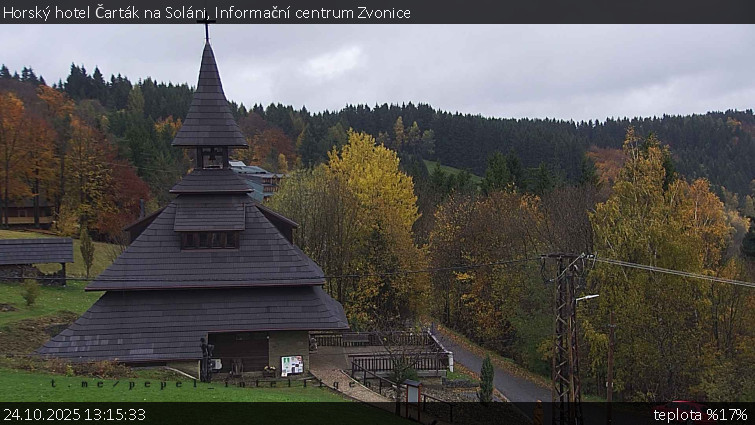 Horský hotel Čarták na Soláni - Informační centrum Zvonice - 24.10.2025 v 13:15 Horský hotel Čarták na Soláni - Informační centrum Zvonice - 24.10.2025 v 13:15