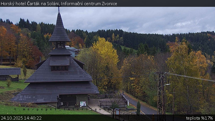 Horský hotel Čarták na Soláni - Informační centrum Zvonice - 24.10.2025 v 14:40 Horský hotel Čarták na Soláni - Informační centrum Zvonice - 24.10.2025 v 14:40