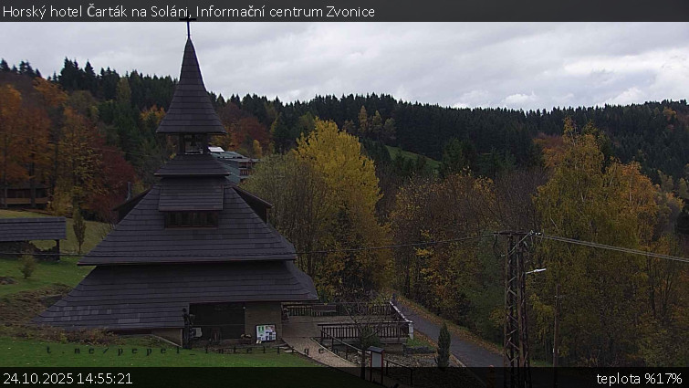 Horský hotel Čarták na Soláni - Informační centrum Zvonice - 24.10.2025 v 14:55 Horský hotel Čarták na Soláni - Informační centrum Zvonice - 24.10.2025 v 14:55