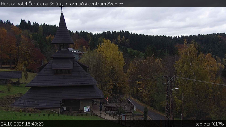 Horský hotel Čarták na Soláni - Informační centrum Zvonice - 24.10.2025 v 15:40 Horský hotel Čarták na Soláni - Informační centrum Zvonice - 24.10.2025 v 15:40