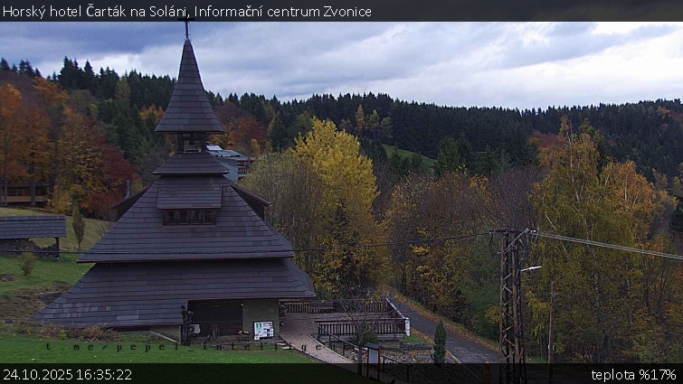 Horský hotel Čarták na Soláni - Informační centrum Zvonice - 24.10.2025 v 16:35 Horský hotel Čarták na Soláni - Informační centrum Zvonice - 24.10.2025 v 16:35