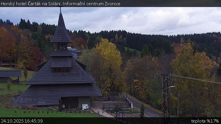 Horský hotel Čarták na Soláni - Informační centrum Zvonice - 24.10.2025 v 16:45 Horský hotel Čarták na Soláni - Informační centrum Zvonice - 24.10.2025 v 16:45