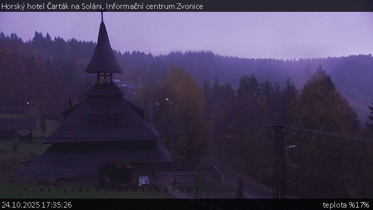 Horský hotel Čarták na Soláni - Informační centrum Zvonice - 24.10.2025 v 17:35 Horský hotel Čarták na Soláni - Informační centrum Zvonice - 24.10.2025 v 17:35