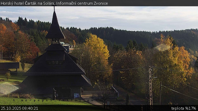 Horský hotel Čarták na Soláni - Informační centrum Zvonice - 25.10.2025 v 08:40 Horský hotel Čarták na Soláni - Informační centrum Zvonice - 25.10.2025 v 08:40