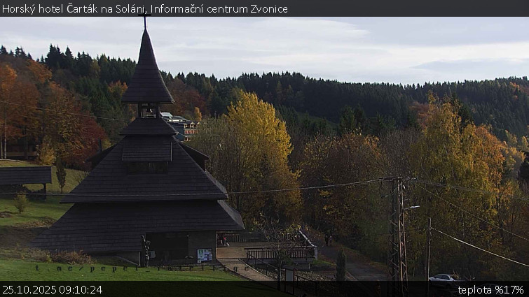 Horský hotel Čarták na Soláni - Informační centrum Zvonice - 25.10.2025 v 09:10 Horský hotel Čarták na Soláni - Informační centrum Zvonice - 25.10.2025 v 09:10