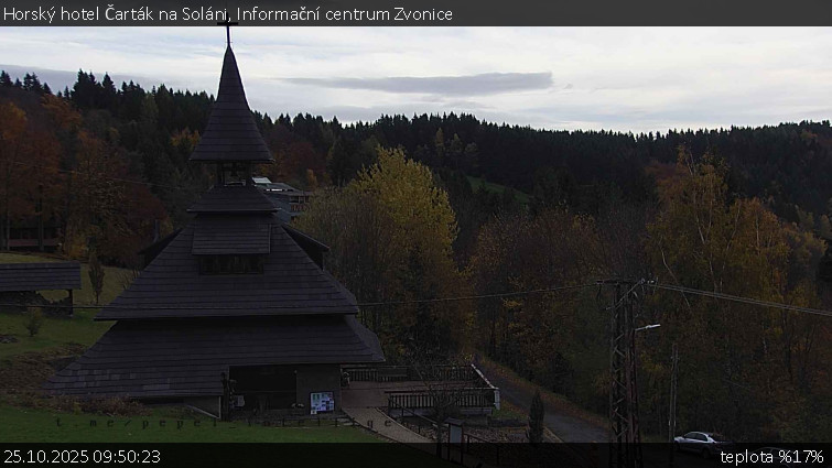 Horský hotel Čarták na Soláni - Informační centrum Zvonice - 25.10.2025 v 09:50 Horský hotel Čarták na Soláni - Informační centrum Zvonice - 25.10.2025 v 09:50