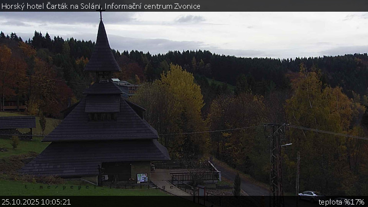 Horský hotel Čarták na Soláni - Informační centrum Zvonice - 25.10.2025 v 10:05 Horský hotel Čarták na Soláni - Informační centrum Zvonice - 25.10.2025 v 10:05
