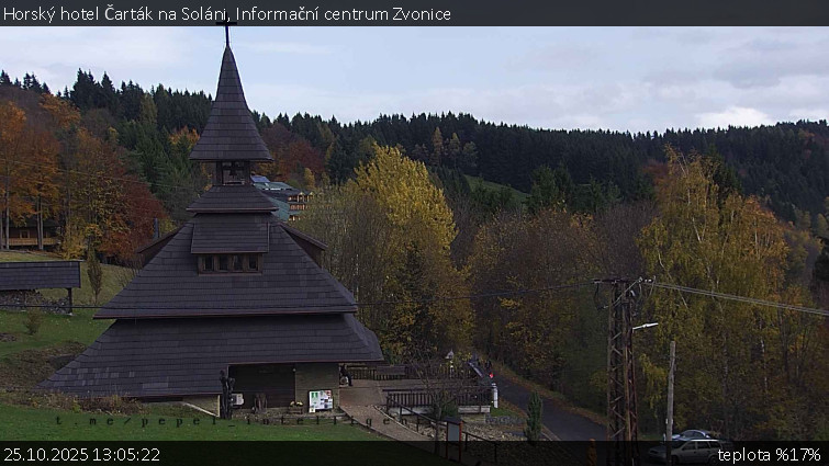 Horský hotel Čarták na Soláni - Informační centrum Zvonice - 25.10.2025 v 13:05 Horský hotel Čarták na Soláni - Informační centrum Zvonice - 25.10.2025 v 13:05