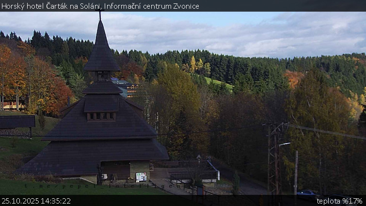 Horský hotel Čarták na Soláni - Informační centrum Zvonice - 25.10.2025 v 14:35 Horský hotel Čarták na Soláni - Informační centrum Zvonice - 25.10.2025 v 14:35