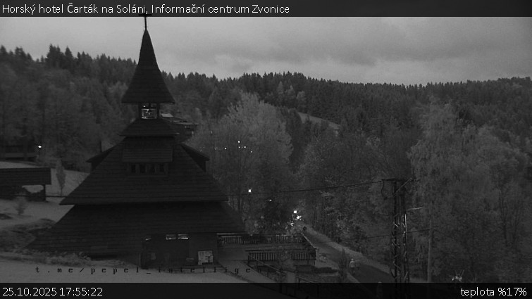 Horský hotel Čarták na Soláni - Informační centrum Zvonice - 25.10.2025 v 17:55 Horský hotel Čarták na Soláni - Informační centrum Zvonice - 25.10.2025 v 17:55