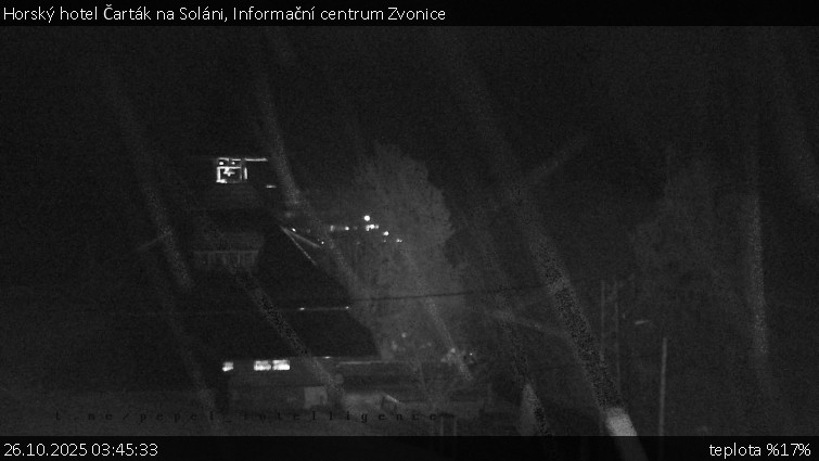 Horský hotel Čarták na Soláni - Informační centrum Zvonice - 26.10.2025 v 03:45 Horský hotel Čarták na Soláni - Informační centrum Zvonice - 26.10.2025 v 03:45