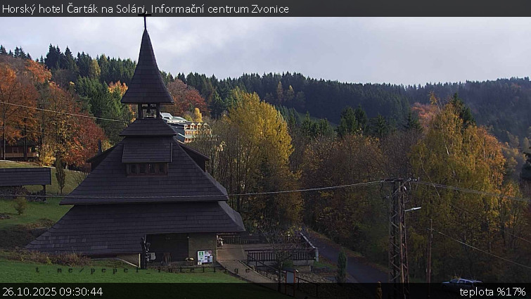 Horský hotel Čarták na Soláni - Informační centrum Zvonice - 26.10.2025 v 09:30 Horský hotel Čarták na Soláni - Informační centrum Zvonice - 26.10.2025 v 09:30
