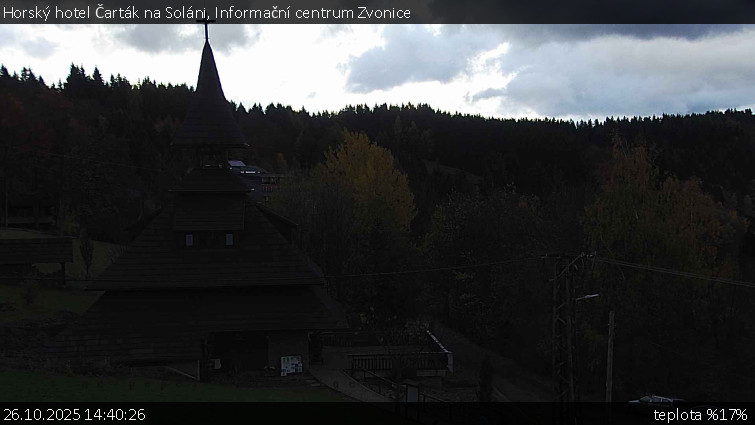 Horský hotel Čarták na Soláni - Informační centrum Zvonice - 26.10.2025 v 14:40 Horský hotel Čarták na Soláni - Informační centrum Zvonice - 26.10.2025 v 14:40