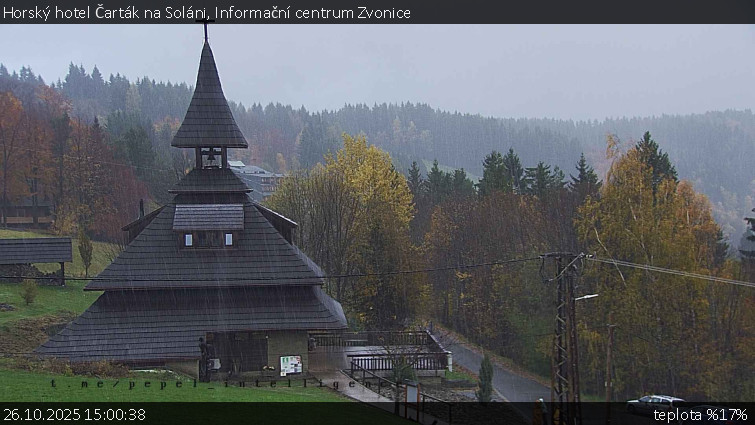 Horský hotel Čarták na Soláni - Informační centrum Zvonice - 26.10.2025 v 15:00 Horský hotel Čarták na Soláni - Informační centrum Zvonice - 26.10.2025 v 15:00