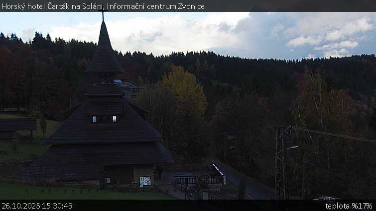 Horský hotel Čarták na Soláni - Informační centrum Zvonice - 26.10.2025 v 15:30 Horský hotel Čarták na Soláni - Informační centrum Zvonice - 26.10.2025 v 15:30