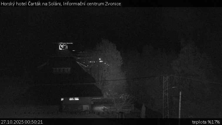 Horský hotel Čarták na Soláni - Informační centrum Zvonice - 27.10.2025 v 00:50 Horský hotel Čarták na Soláni - Informační centrum Zvonice - 27.10.2025 v 00:50