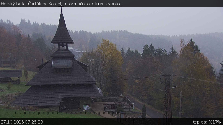 Horský hotel Čarták na Soláni - Informační centrum Zvonice - 27.10.2025 v 07:25 Horský hotel Čarták na Soláni - Informační centrum Zvonice - 27.10.2025 v 07:25
