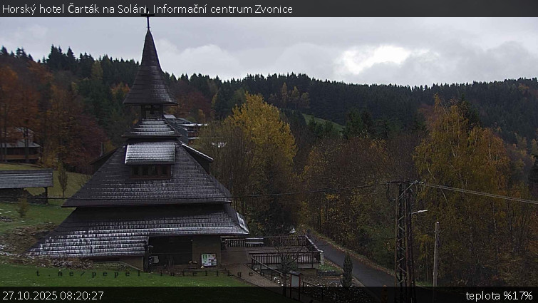 Horský hotel Čarták na Soláni - Informační centrum Zvonice - 27.10.2025 v 08:20 Horský hotel Čarták na Soláni - Informační centrum Zvonice - 27.10.2025 v 08:20