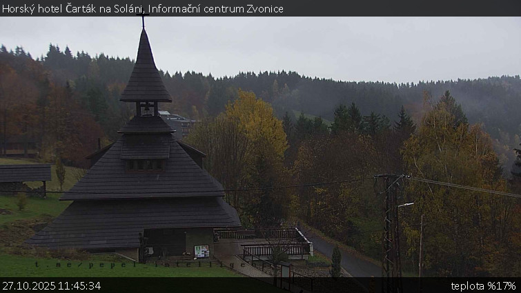 Horský hotel Čarták na Soláni - Informační centrum Zvonice - 27.10.2025 v 11:45 Horský hotel Čarták na Soláni - Informační centrum Zvonice - 27.10.2025 v 11:45