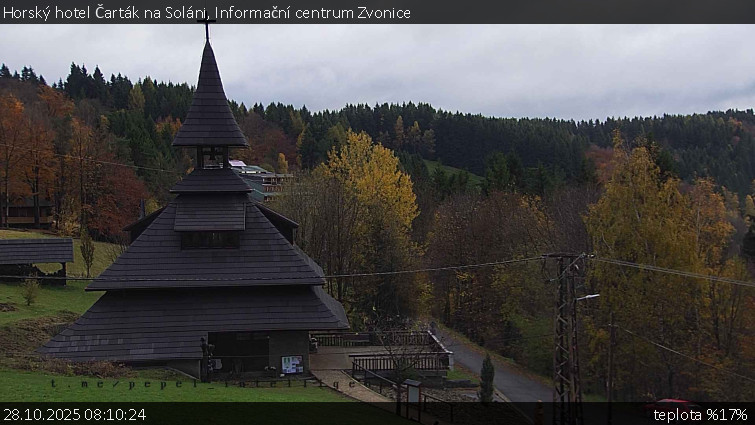 Horský hotel Čarták na Soláni - Informační centrum Zvonice - 28.10.2025 v 08:10 Horský hotel Čarták na Soláni - Informační centrum Zvonice - 28.10.2025 v 08:10