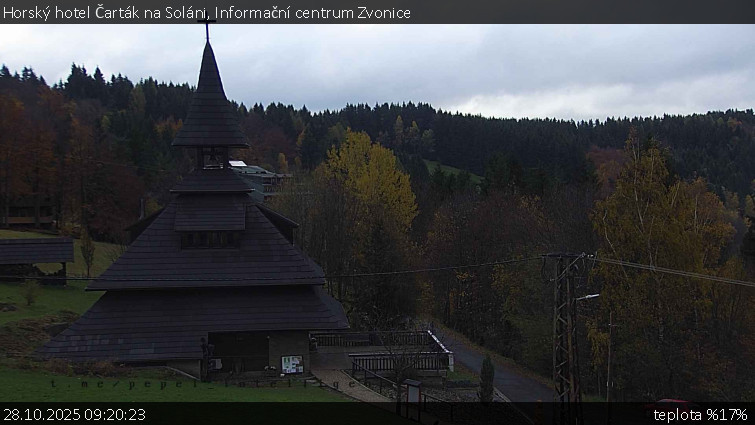 Horský hotel Čarták na Soláni - Informační centrum Zvonice - 28.10.2025 v 09:20 Horský hotel Čarták na Soláni - Informační centrum Zvonice - 28.10.2025 v 09:20