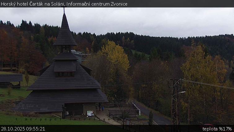 Horský hotel Čarták na Soláni - Informační centrum Zvonice - 28.10.2025 v 09:55 Horský hotel Čarták na Soláni - Informační centrum Zvonice - 28.10.2025 v 09:55