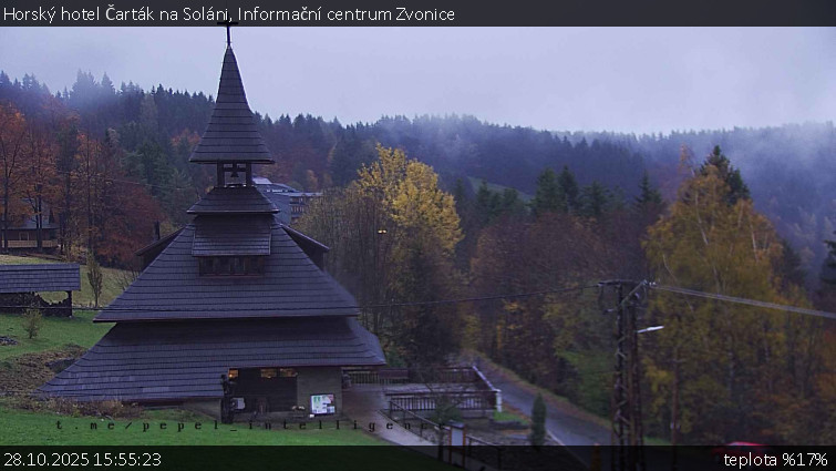 Horský hotel Čarták na Soláni - Informační centrum Zvonice - 28.10.2025 v 15:55 Horský hotel Čarták na Soláni - Informační centrum Zvonice - 28.10.2025 v 15:55
