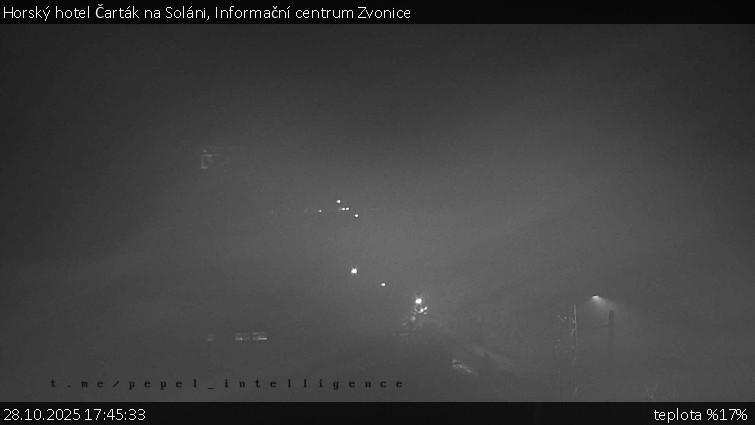 Horský hotel Čarták na Soláni - Informační centrum Zvonice - 28.10.2025 v 17:45 Horský hotel Čarták na Soláni - Informační centrum Zvonice - 28.10.2025 v 17:45