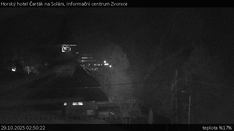 Horský hotel Čarták na Soláni - Informační centrum Zvonice - 29.10.2025 v 02:50 Horský hotel Čarták na Soláni - Informační centrum Zvonice - 29.10.2025 v 02:50