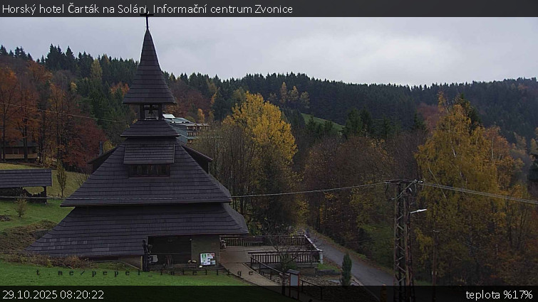 Horský hotel Čarták na Soláni - Informační centrum Zvonice - 29.10.2025 v 08:20 Horský hotel Čarták na Soláni - Informační centrum Zvonice - 29.10.2025 v 08:20
