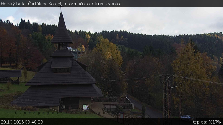 Horský hotel Čarták na Soláni - Informační centrum Zvonice - 29.10.2025 v 09:40 Horský hotel Čarták na Soláni - Informační centrum Zvonice - 29.10.2025 v 09:40