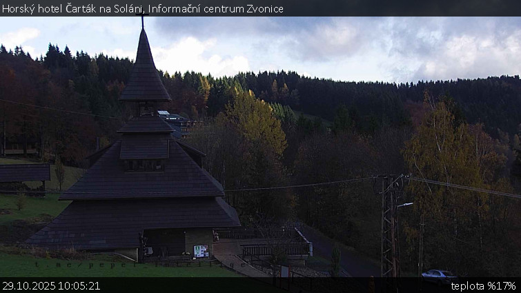 Horský hotel Čarták na Soláni - Informační centrum Zvonice - 29.10.2025 v 10:05 Horský hotel Čarták na Soláni - Informační centrum Zvonice - 29.10.2025 v 10:05