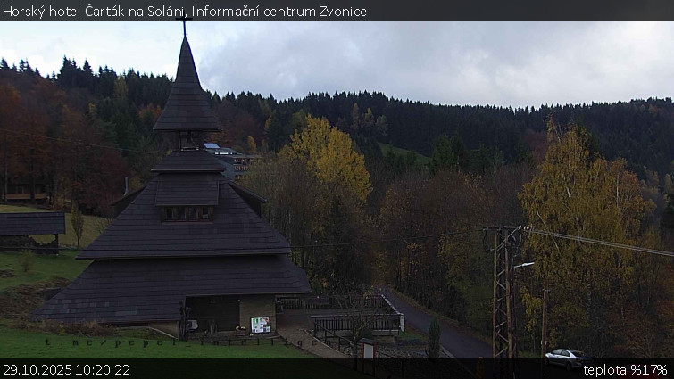 Horský hotel Čarták na Soláni - Informační centrum Zvonice - 29.10.2025 v 10:20 Horský hotel Čarták na Soláni - Informační centrum Zvonice - 29.10.2025 v 10:20