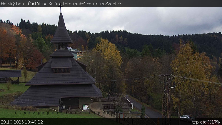 Horský hotel Čarták na Soláni - Informační centrum Zvonice - 29.10.2025 v 10:40 Horský hotel Čarták na Soláni - Informační centrum Zvonice - 29.10.2025 v 10:40