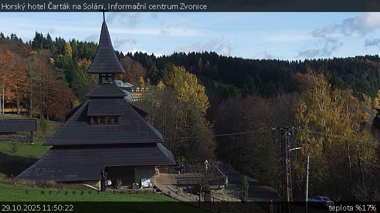 Horský hotel Čarták na Soláni - Informační centrum Zvonice - 29.10.2025 v 11:50 Horský hotel Čarták na Soláni - Informační centrum Zvonice - 29.10.2025 v 11:50