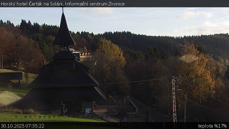 Horský hotel Čarták na Soláni - Informační centrum Zvonice - 30.10.2025 v 07:35 Horský hotel Čarták na Soláni - Informační centrum Zvonice - 30.10.2025 v 07:35