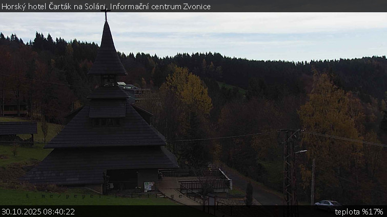 Horský hotel Čarták na Soláni - Informační centrum Zvonice - 30.10.2025 v 08:40 Horský hotel Čarták na Soláni - Informační centrum Zvonice - 30.10.2025 v 08:40