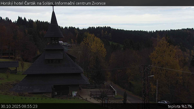 Horský hotel Čarták na Soláni - Informační centrum Zvonice - 30.10.2025 v 08:55 Horský hotel Čarták na Soláni - Informační centrum Zvonice - 30.10.2025 v 08:55