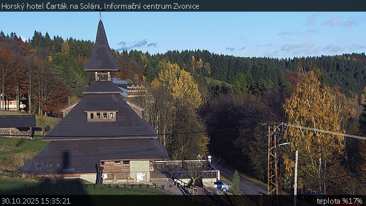 Horský hotel Čarták na Soláni - Informační centrum Zvonice - 30.10.2025 v 15:35 Horský hotel Čarták na Soláni - Informační centrum Zvonice - 30.10.2025 v 15:35