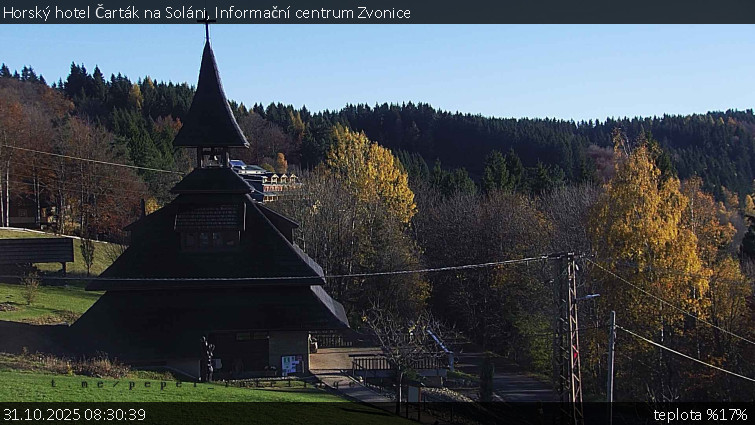 Horský hotel Čarták na Soláni - Informační centrum Zvonice - 31.10.2025 v 08:30 Horský hotel Čarták na Soláni - Informační centrum Zvonice - 31.10.2025 v 08:30