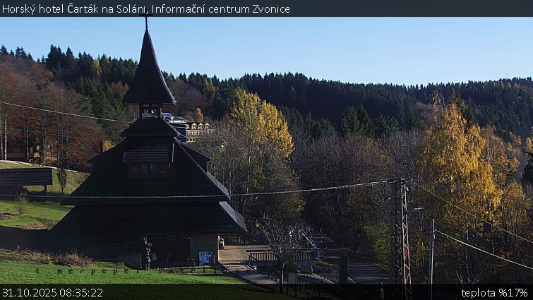 Horský hotel Čarták na Soláni - Informační centrum Zvonice - 31.10.2025 v 08:35 Horský hotel Čarták na Soláni - Informační centrum Zvonice - 31.10.2025 v 08:35