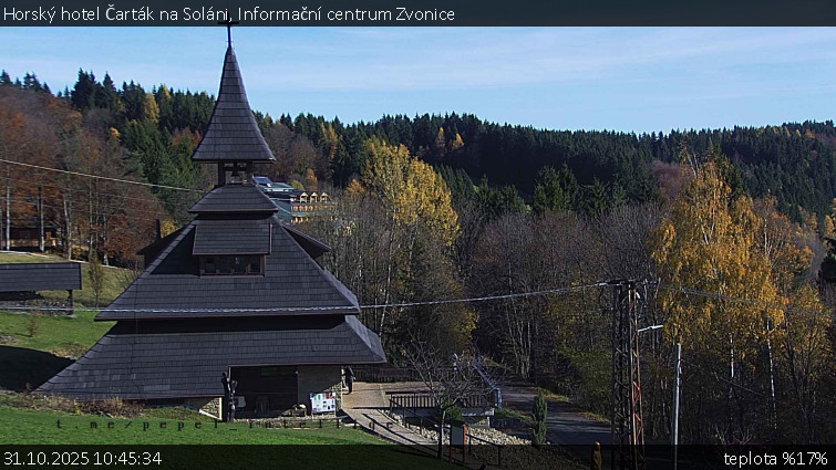 Horský hotel Čarták na Soláni - Informační centrum Zvonice - 31.10.2025 v 10:45 Horský hotel Čarták na Soláni - Informační centrum Zvonice - 31.10.2025 v 10:45