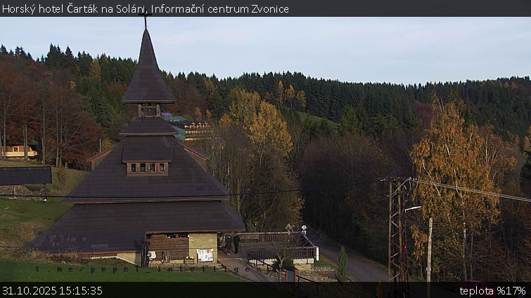 Horský hotel Čarták na Soláni - Informační centrum Zvonice - 31.10.2025 v 15:15 Horský hotel Čarták na Soláni - Informační centrum Zvonice - 31.10.2025 v 15:15