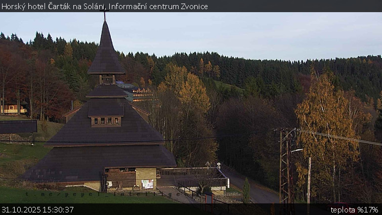 Horský hotel Čarták na Soláni - Informační centrum Zvonice - 31.10.2025 v 15:30 Horský hotel Čarták na Soláni - Informační centrum Zvonice - 31.10.2025 v 15:30