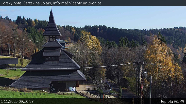 Horský hotel Čarták na Soláni - Informační centrum Zvonice - 1.11.2025 v 09:50 Horský hotel Čarták na Soláni - Informační centrum Zvonice - 1.11.2025 v 09:50