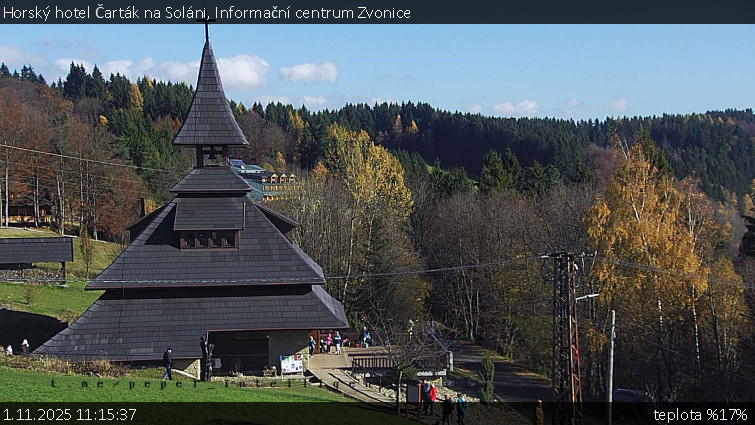 Horský hotel Čarták na Soláni - Informační centrum Zvonice - 1.11.2025 v 11:15 Horský hotel Čarták na Soláni - Informační centrum Zvonice - 1.11.2025 v 11:15