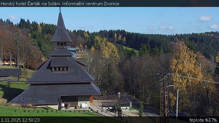 Horský hotel Čarták na Soláni - Informační centrum Zvonice - 1.11.2025 v 12:50 Horský hotel Čarták na Soláni - Informační centrum Zvonice - 1.11.2025 v 12:50