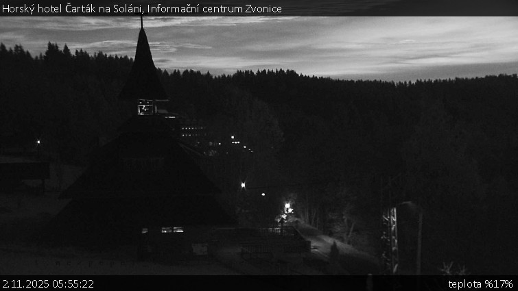 Horský hotel Čarták na Soláni - Informační centrum Zvonice - 2.11.2025 v 05:55 Horský hotel Čarták na Soláni - Informační centrum Zvonice - 2.11.2025 v 05:55